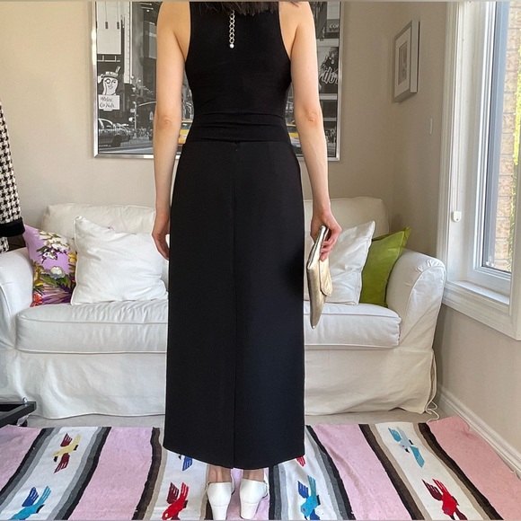 Black straight cut maxi skirt - Picture 9 of 17